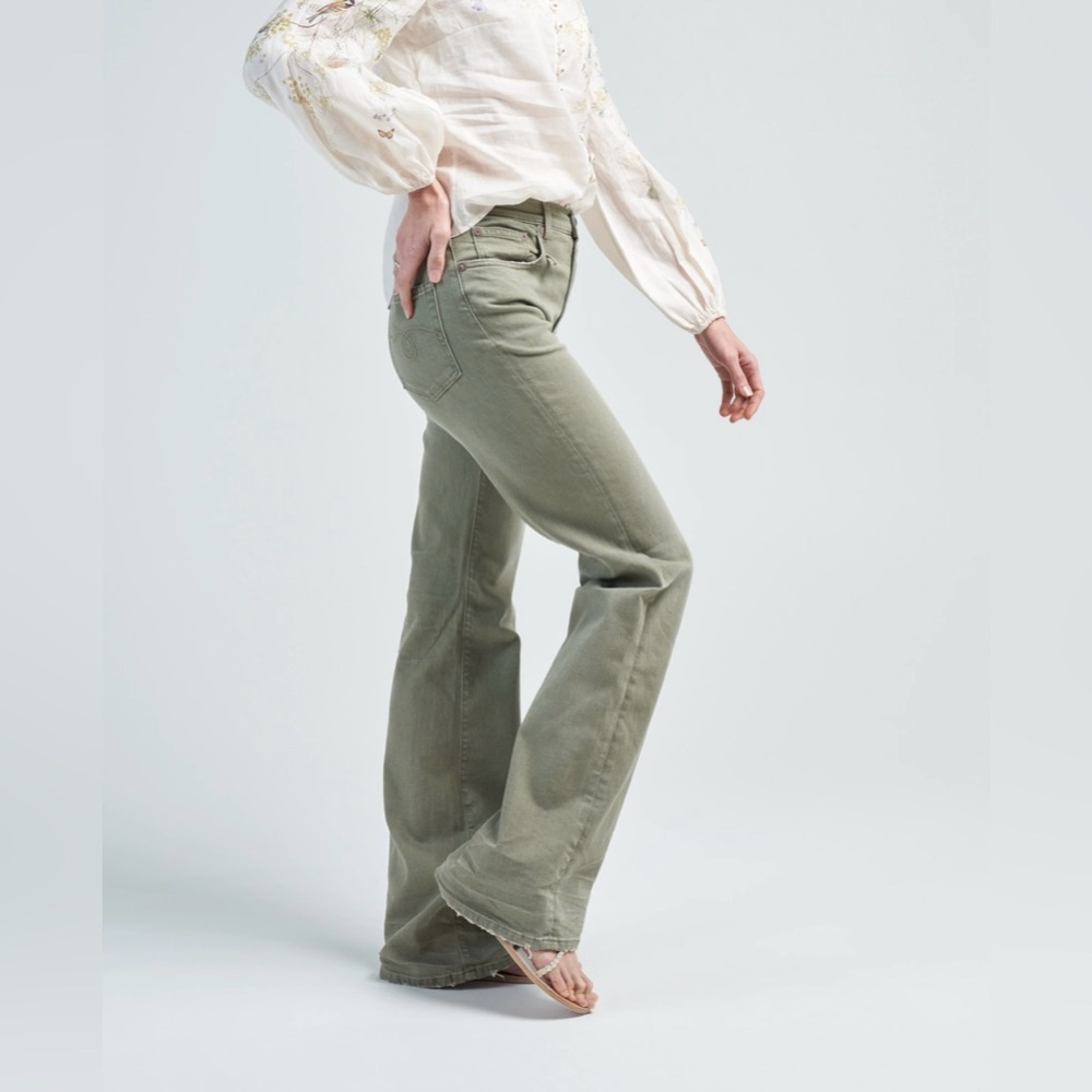 R13 - Jane Jean in Olive Green Stretch. Size 31 - Picture 5 of 16